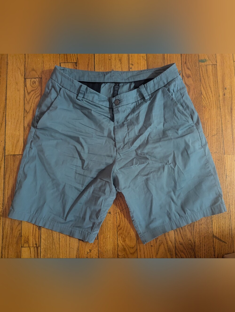 Lululemon athletica Men's Flat-Front Shorts - Slate Blue